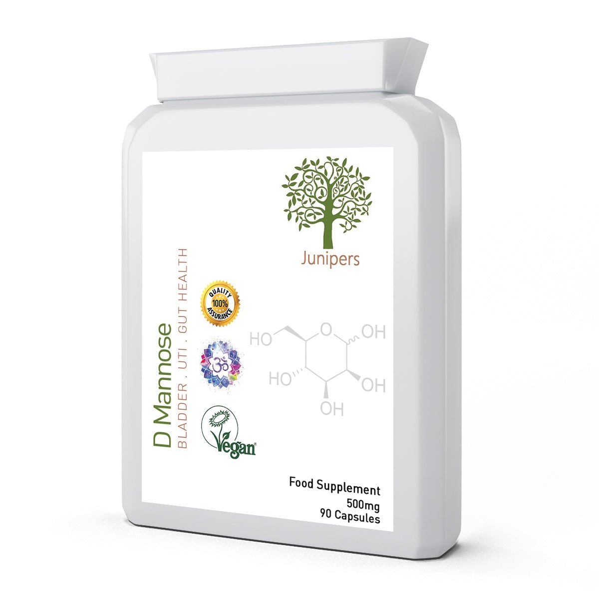 D - Mannose Bladder Support 500mg 90 capsules - Junipers