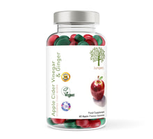 Load image into Gallery viewer, Apple Cider Vinegar &amp; Ginger - 60 Natural Apple Flavour Gummies - 250ml
