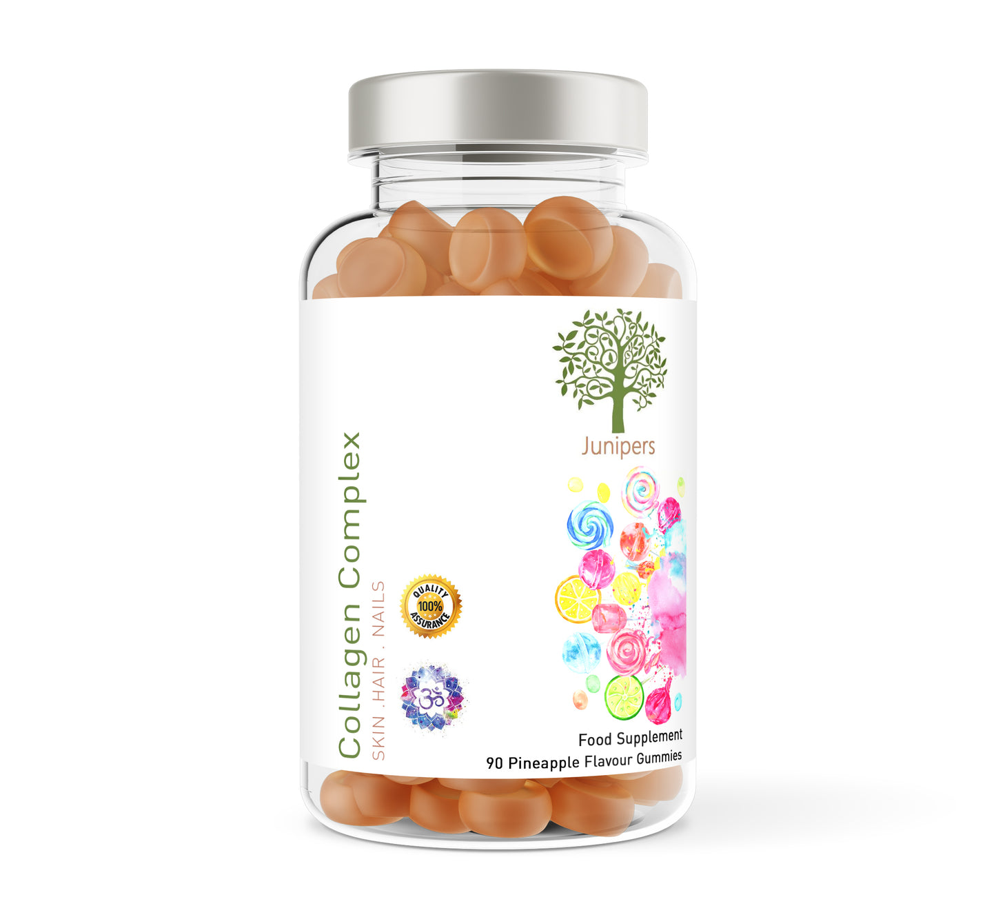 Collagen Complex - 90 Pineapple Flavour Gummies - 500ml - Large Tub